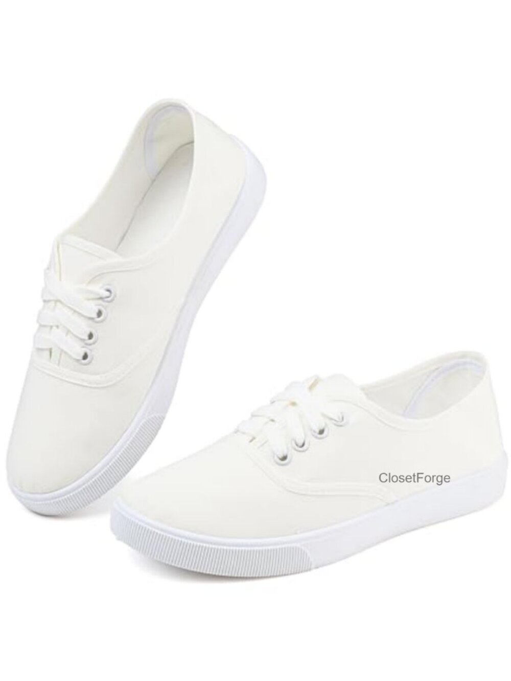 Canvas Sneakers Low Top Lace-Up Comfortable Casual Shoes